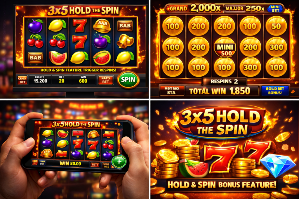 3X5 Hold the Spin Casino Game