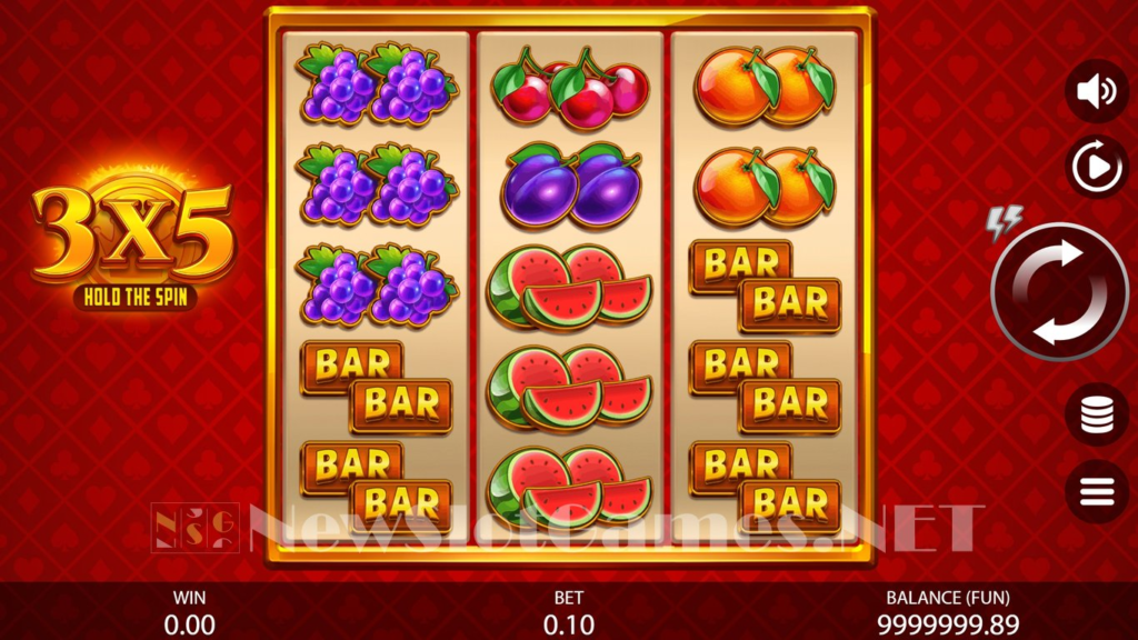 3X5 Hold the Spin Casino Game